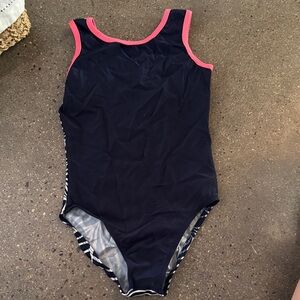 Navy & White Gymnastics Leo